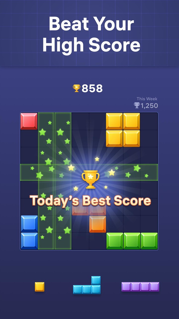 Block Crush - puzzle game screenshot image 2_Popularmodapk.com