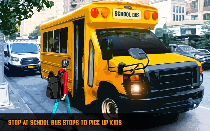 School bus driving Bus games screenshot image 2_Popularmodapk.com