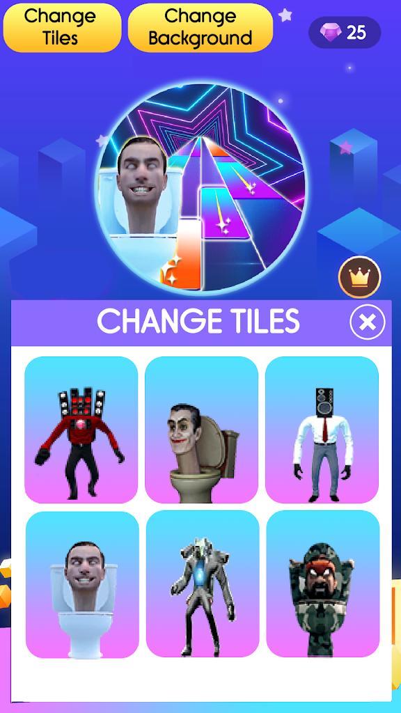 Toilet: Piano Tiles screenshot image 1_Popularmodapk.com