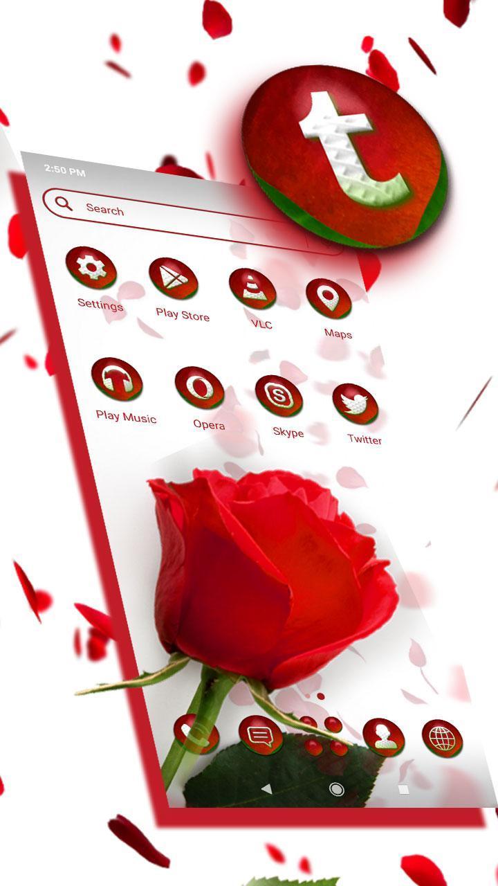 Rose Petals Launcher Theme screenshot image 6_Popularmodapk.com