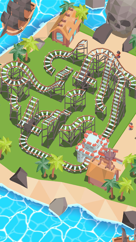 Coaster Builder: Roller Coaster 3D Puzzle Game(Mod) screenshot image 3_Popularmodapk.com
