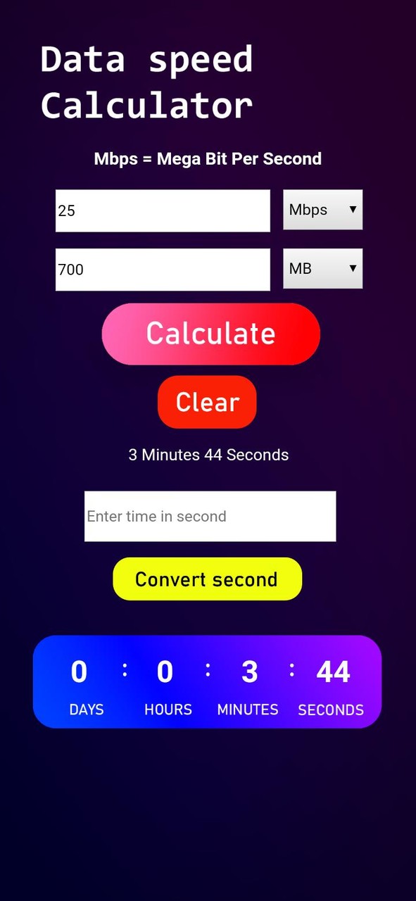 Data speed calculator screenshot image 11_Popularmodapk.com