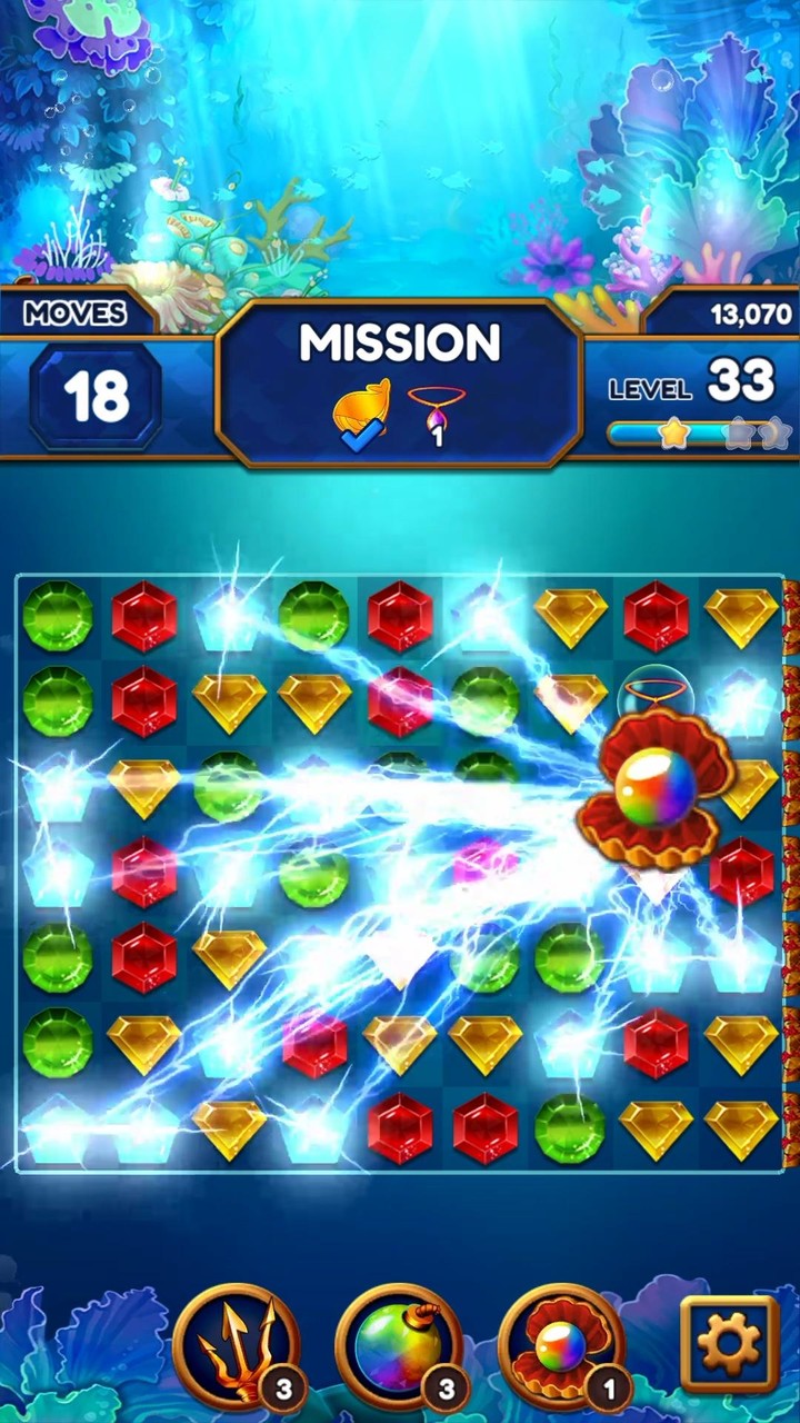 Under the Deep Sea: Match 3 screenshot image 1_Popularmodapk.com