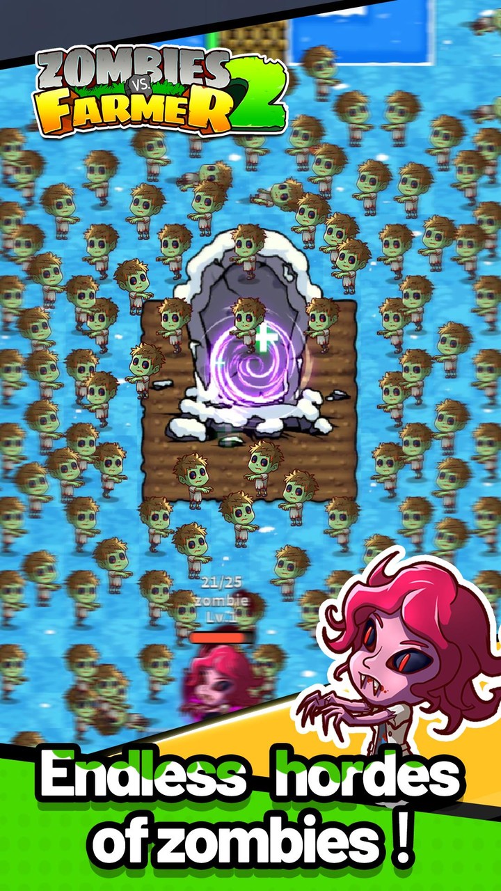 Zombies vs. Farmer 2 screenshot image 1_Popularmodapk.com