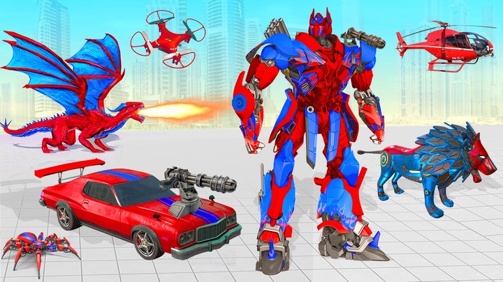 Flying Dragon Robot: Car Games screenshot image 4_Popularmodapk.com
