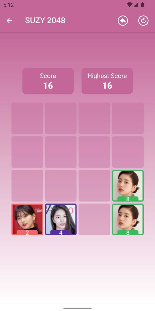 SUZY(수지) 2048 Game screenshot image 3_Popularmodapk.com