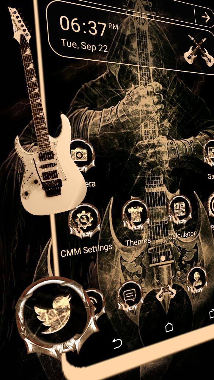 Guitar Demon Launcher Theme screenshot image 1_Popularmodapk.com