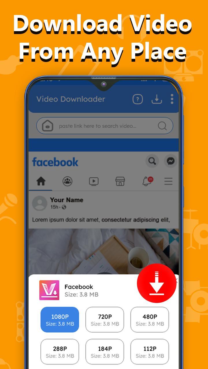 Video Downloader _Video Player screenshot image 2_Popularmodapk.com