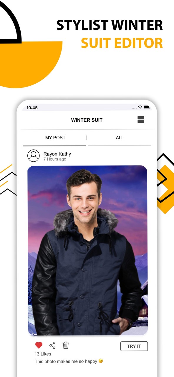 Men Winter Jacket Suit screenshot image 3_Popularmodapk.com