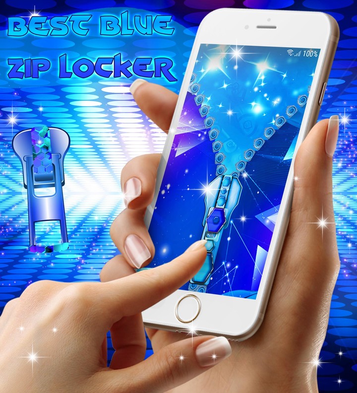 Best blue zip locker screenshot image 1_Popularmodapk.com