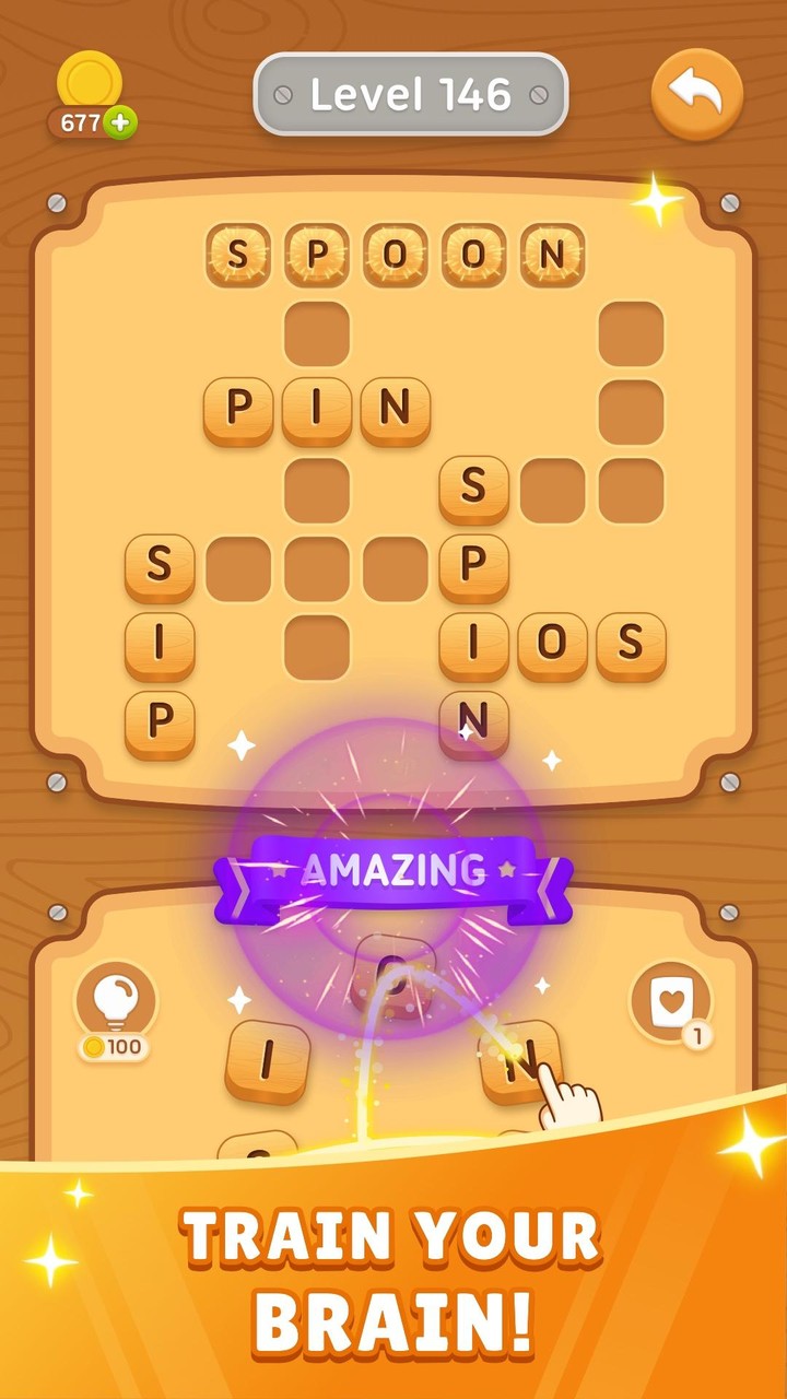 Connect Word - Fun CrossPuzzle screenshot image 2_Popularmodapk.com