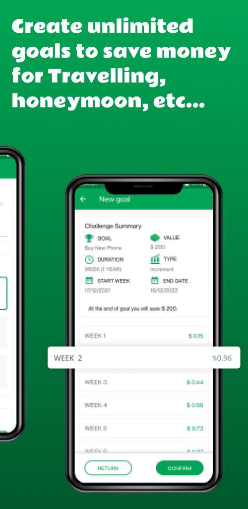 Money savings | Goal Tracker screenshot image 5_Popularmodapk.com