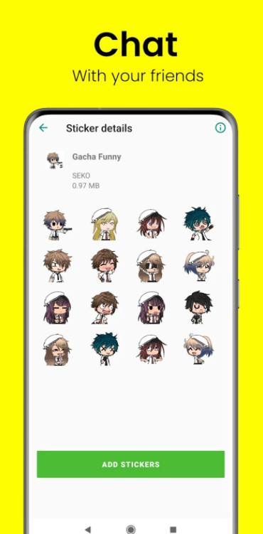 Gacha Stickers to chat with friends screenshot image 3_Popularmodapk.com