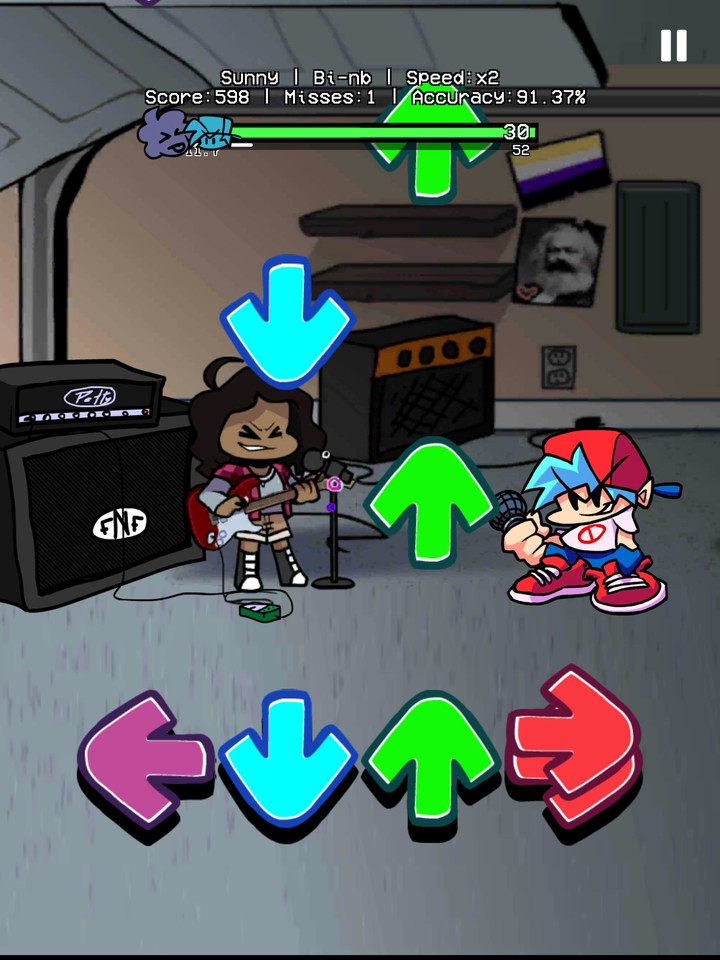 FNF Sunday Mod Guitar Hero screenshot image 6_Popularmodapk.com