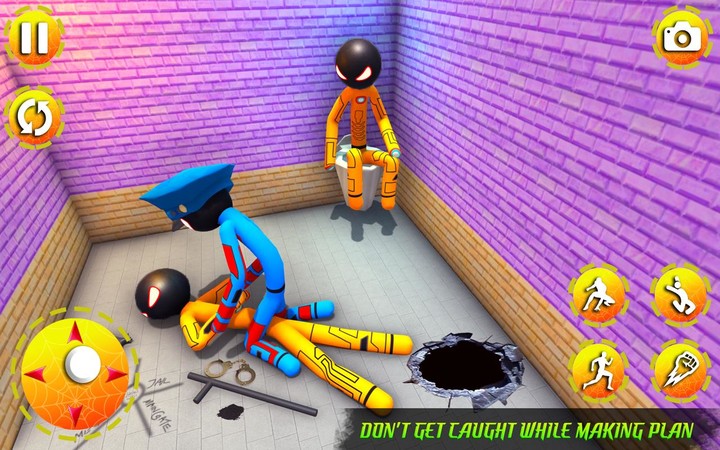 Stickman Prison Break Games screenshot image 4_Popularmodapk.com