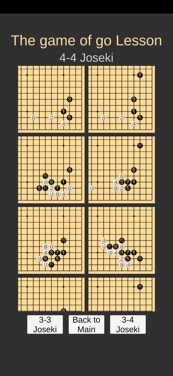 Go Game Lesson (Joseki) screenshot image 9_Popularmodapk.com