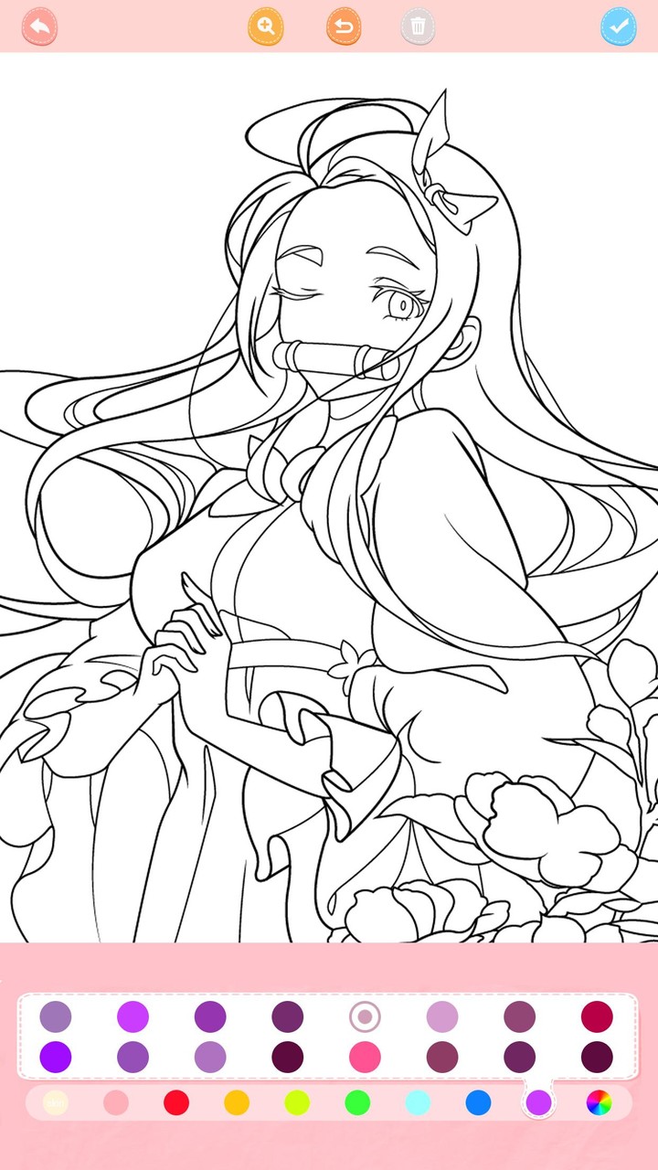 Anime Coloring: Anime Drawing screenshot image 2_Popularmodapk.com