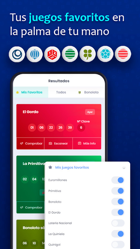 Resultados Loterías y Escáner screenshot image 4_Popularmodapk.com