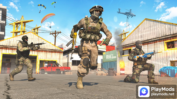 Gun Games 3D-FPS Shooting Game<span>(stupid enemy)</span> screenshot image 1_Popularmodapk.com