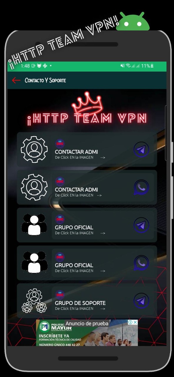 HTTP Team VPN screenshot image 4_Popularmodapk.com