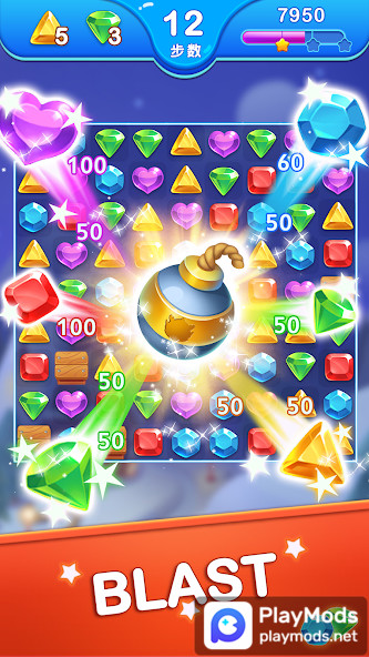 Jewel Blast Dragon - No Wifi<span>(Unlimited money)</span> screenshot image 3_Popularmodapk.com