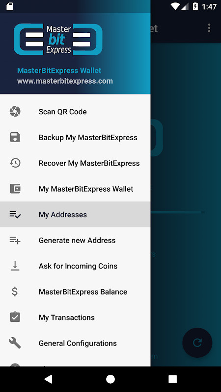 MasterBitExpress Bitcoin Wallet screenshot image 6_Popularmodapk.com