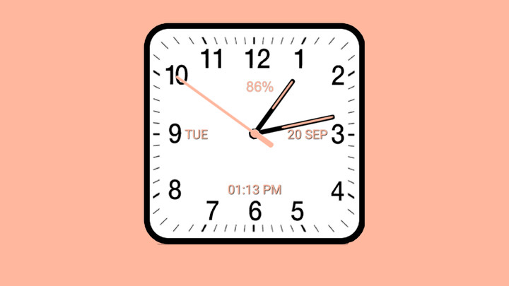 Analog Clock Square screenshot image 6_Popularmodapk.com