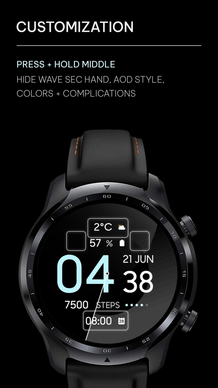 Awf Wave - watch face screenshot image 5_Popularmodapk.com
