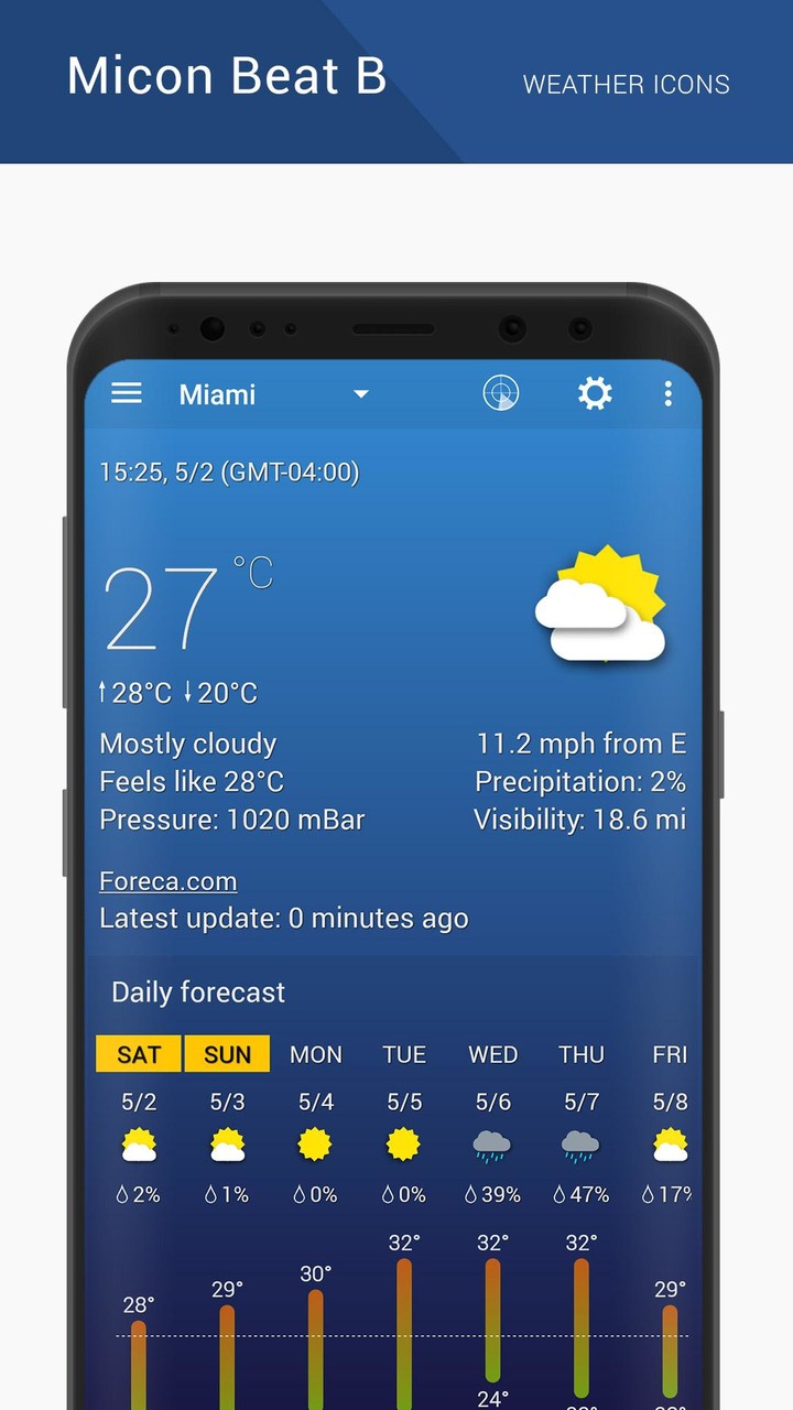 Micon Beat B weather icons screenshot image 10_Popularmodapk.com