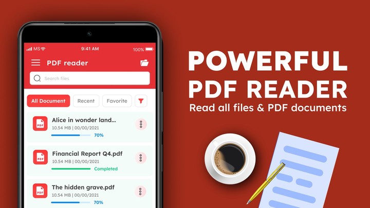 PDF Reader: Read all PDF files screenshot image 3_Popularmodapk.com