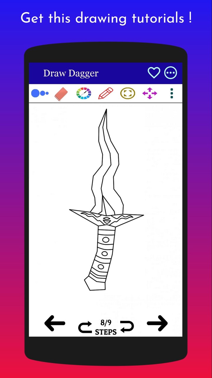How to Draw Dagger Easy screenshot image 7_Popularmodapk.com