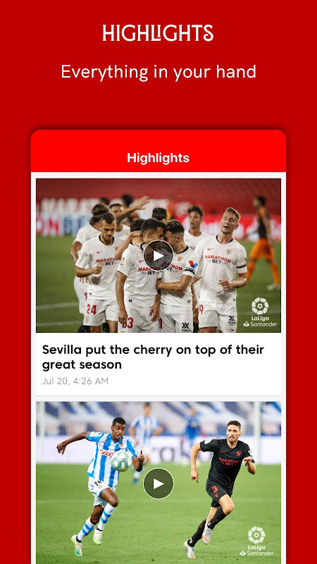 Sevilla FC - Official App screenshot image 4_Popularmodapk.com