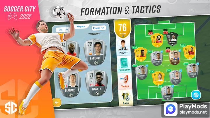 Soccer City - Football Manager<span>(No Ads)</span> screenshot image 3_Popularmodapk.com