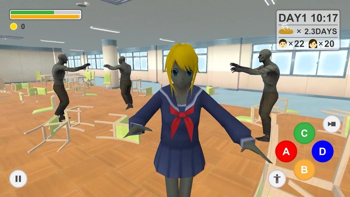 Zombie School Simulator screenshot image 10_Popularmodapk.com