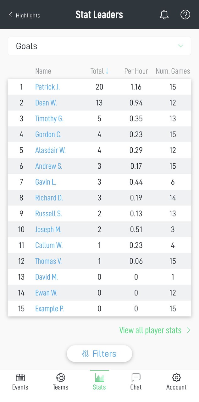 Ollie - Soccer Statistics screenshot image 12_Popularmodapk.com