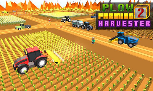 Blocky Plow Farming Harvester<span>(Unlimited money)</span> screenshot image 3_Popularmodapk.com