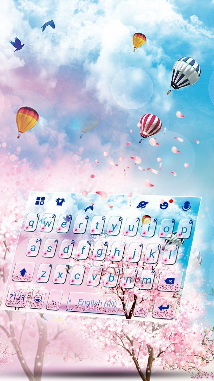 Pink Love Sakura Keyboard Theme screenshot image 2_Popularmodapk.com