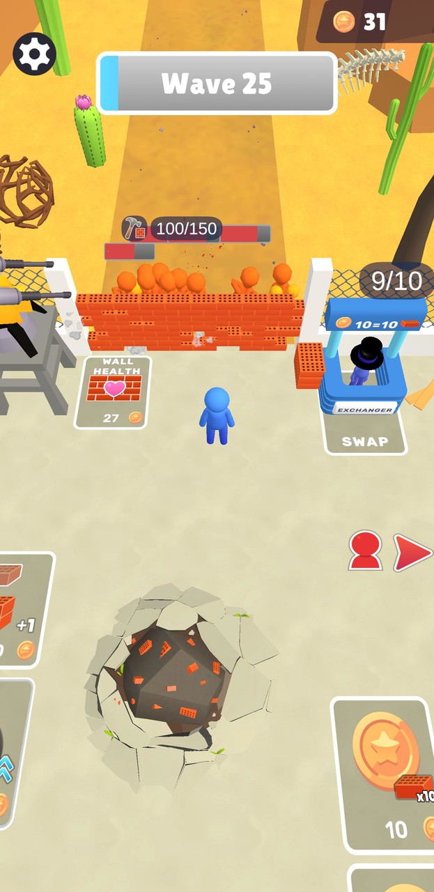 Zombie Raid 3D: Wall Defence screenshot image 5_Popularmodapk.com