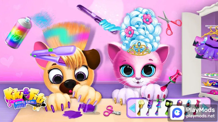 Kiki & Fifi Pet Beauty Salon<span>(No ads)</span> screenshot image 4_Popularmodapk.com