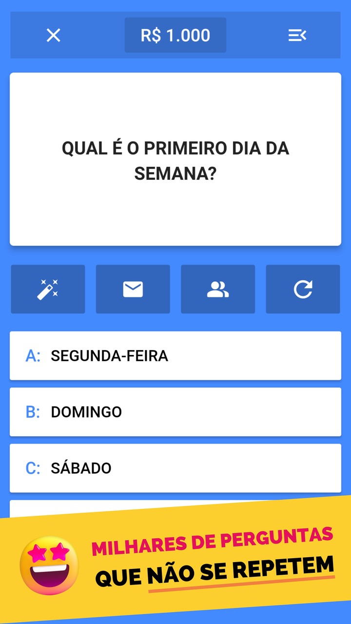 Jogo do Milhão: Quiz Perguntas screenshot image 1_Popularmodapk.com