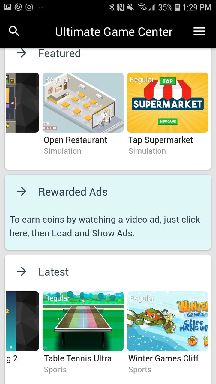 The Ultimate Game Center screenshot image 3_Popularmodapk.com
