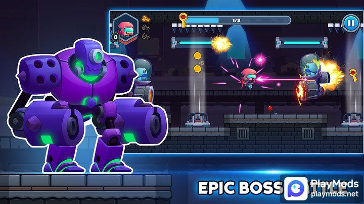 Metal Gun - Cyber Soldier<span>(God Mode)</span> screenshot image 4_Popularmodapk.com