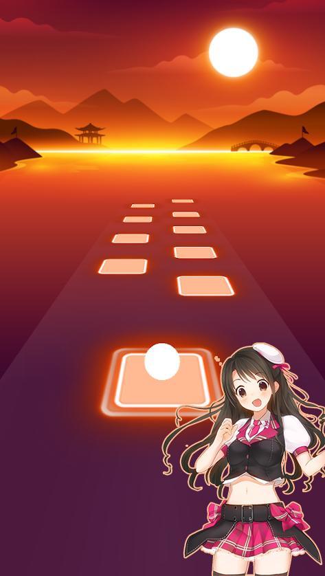 Anime Tiles Hop - Piano Music screenshot image 5_Popularmodapk.com