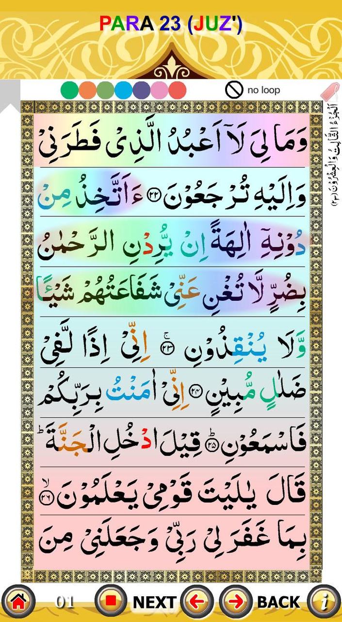 Color coded Para 23 with Audio screenshot image 15_Popularmodapk.com