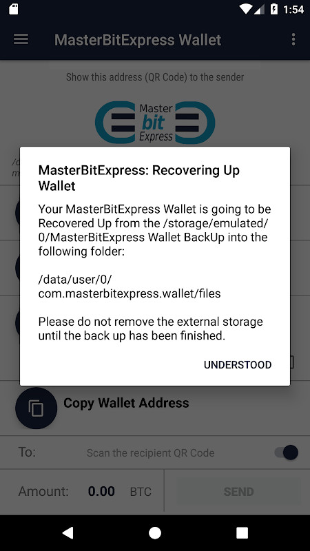 MasterBitExpress Bitcoin Wallet screenshot image 1_Popularmodapk.com