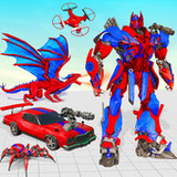 Flying Dragon Robot: Car Games4_Popularmodapk.com