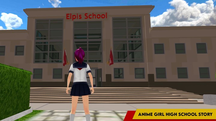 Anime Girl : High School Story screenshot image 1_Popularmodapk.com