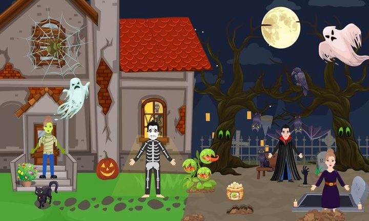 Pretend Play Halloween Party screenshot image 2_Popularmodapk.com