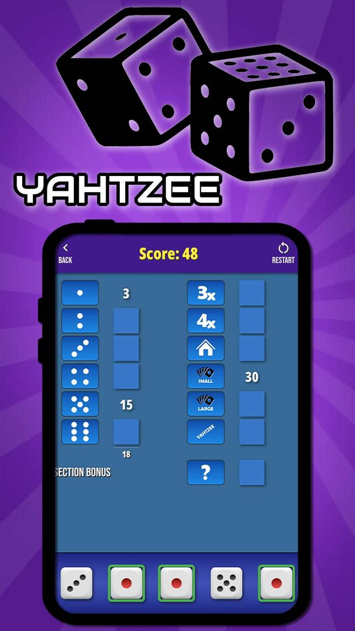 YAHTZEE Classic Dice Game screenshot image 2_Popularmodapk.com