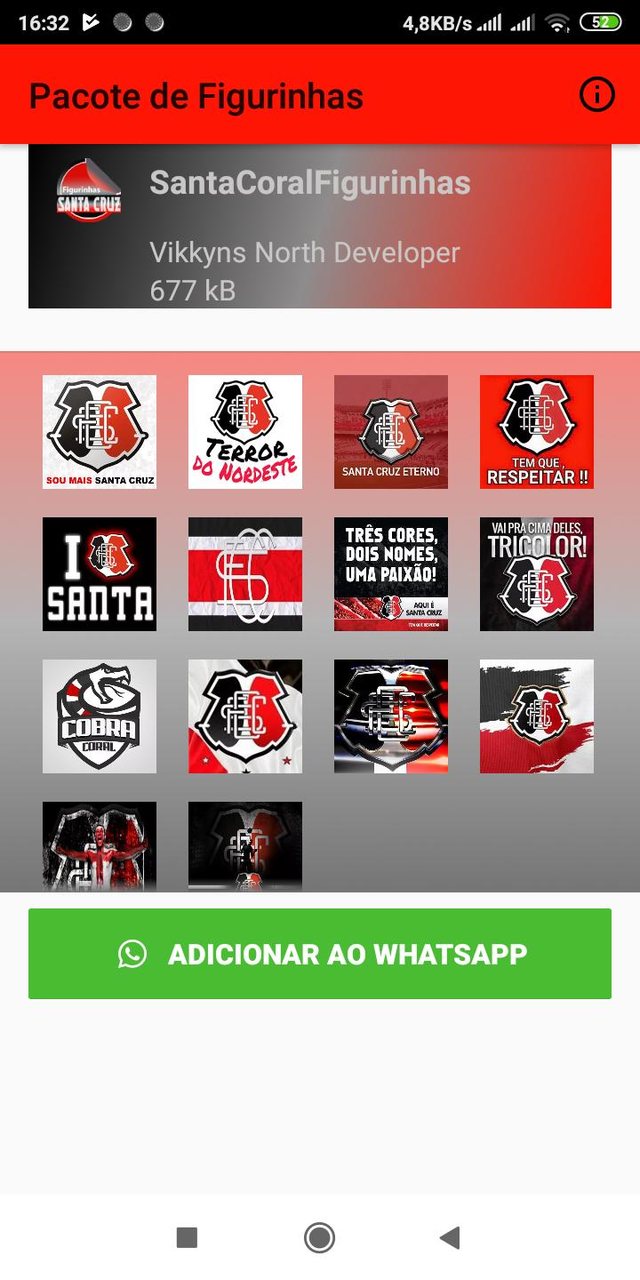 Figurinhas do Santa Cruz screenshot image 8_Popularmodapk.com